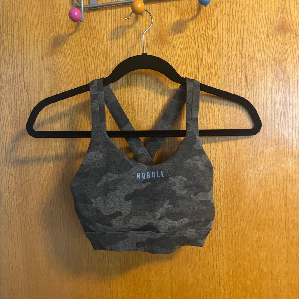 Nobull Women's Camo Sports Bra - Gray